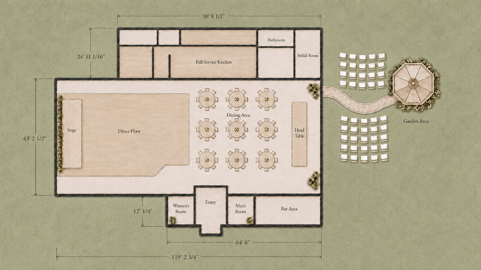 Garden Brook venue layout